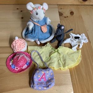 Angelina ballerina doll lot
